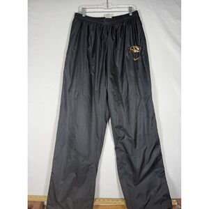 Nike Missouri Tigers Track Pants Men's XL Black Windbreaker Baggy Y2K Zip Ankles